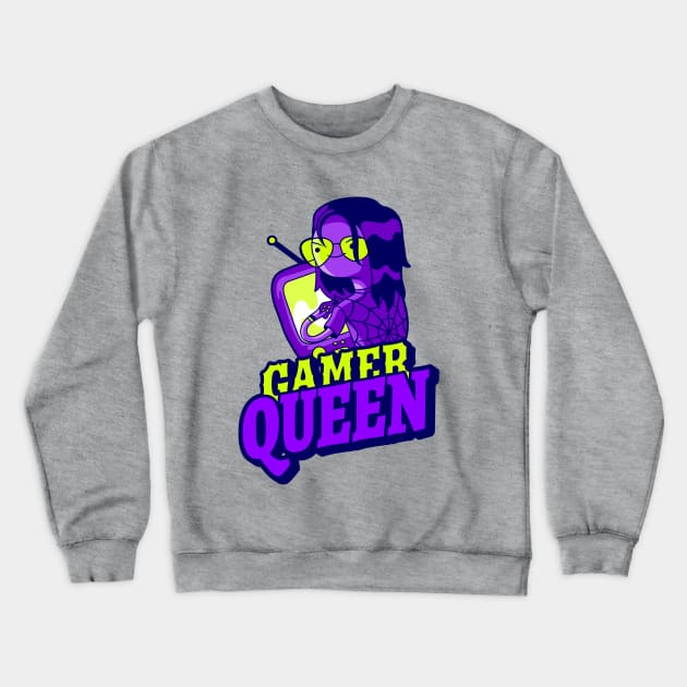 Gamer Queen Crewneck Sweatshirt by Darth Noob